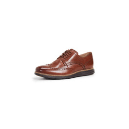 Чоловічі шкіряні туфлі Cole Haan Grand Wingtip Oxford коричневого кольору Woodbury Ivory, розмір 43.5 EU