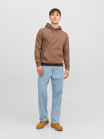 Чоловічі джинси Jack & Jones JJIALEX Baggy Fit синього кольору, денім
