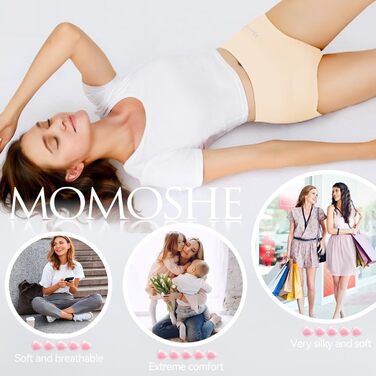 Труси жіночі бавовняні, висока талія, 5 шт. Unterhoen (XL, бежевий, чорний)