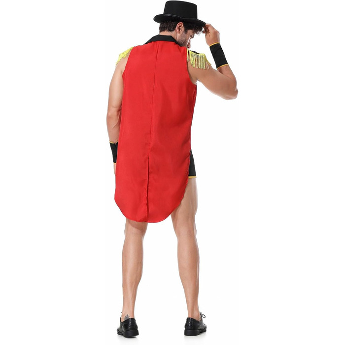 Костюм Ковбоя для Чоловіків Rrongwn, Sexy, Cosplay, Чорвоний (XL), Комплект Інтимної Білизни