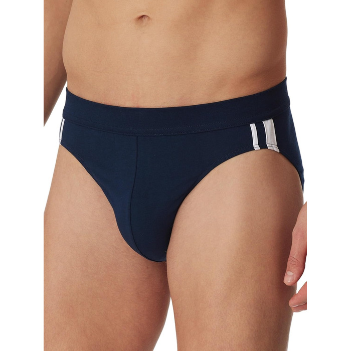 Труси чоловічі Schiesser 3 шт. Sip Softbund та смужки Bio Baumwoe, 95/5 Organic (3XL, Темно-синій)
