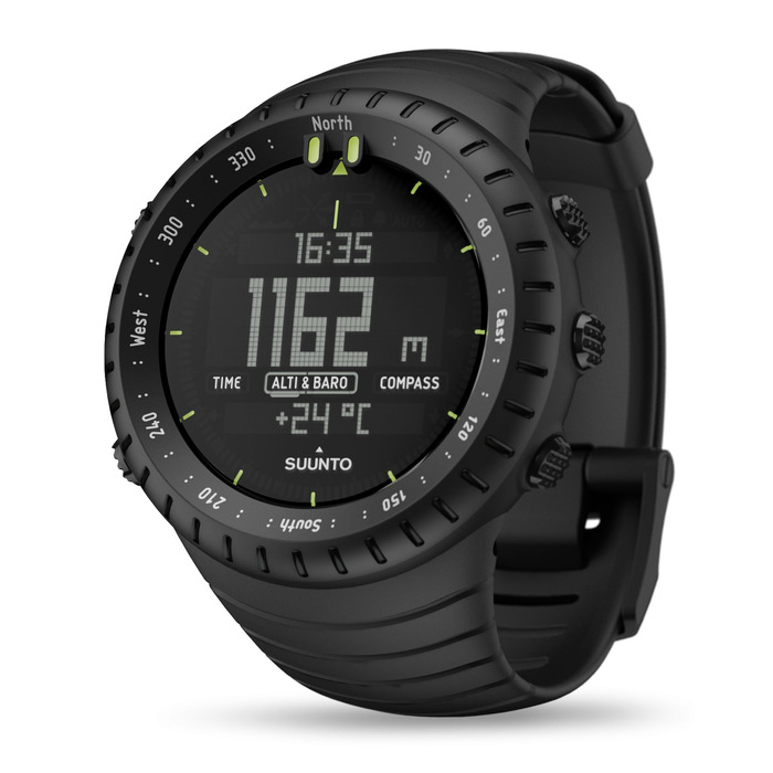 Спортивний багатофункціональний годинник для активного відпочинку Suunto Core All Black (унісекс)