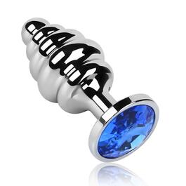 Набір анальних пробок SXOVO (великий + середній + малий) з металу та інкрустацією камінням для чоловіків та жінок