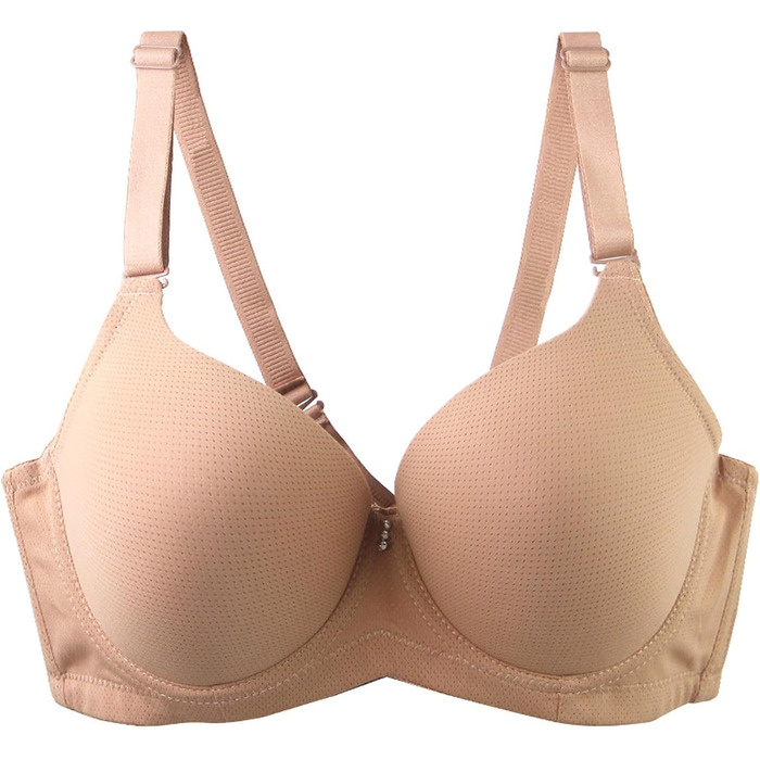 Бюстгальтер з пуш-ап, великий розмір (44/100E), жовтий. З підтримуючими кісточками, для комфортного сну та повсякденного носіння.