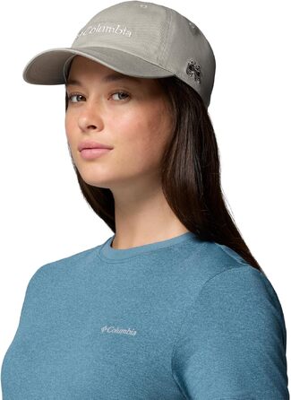 Кепка бейсболка Columbia Provisions Unisex, сіра (Flint Grey) з логотипом та принтом бінокля, один розмір
