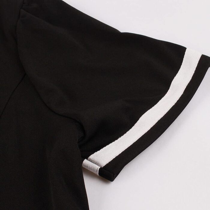 Сукня в стилі рокабіллі Odizli для жінок 50-х років. Короткий рукав, V-подібний виріз, принт у горошок, сукня-свінг для вечірки, весілля, чорна, розмір M