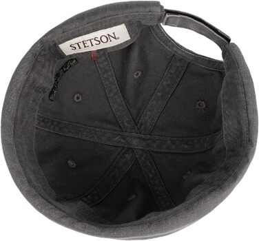 Чоловіча літня кепка Stetson Ocala Dockercap з UV-захистом 40+, сіра, розмір L (58-59 см)