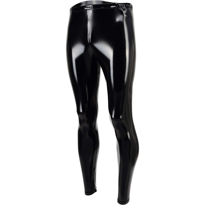 Чоловічі шкіряні лосини Vantissimo, виготовлені в Німеччині. Чорні лосини з ефектом лаку, облягаючі, з штучної шкіри. Модель Meggings Wetlook Leggings XXL