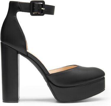 Жіночі туфлі на високих підборах та платформі DREAM PAIRS, чорні, екошкіра (PU), розмір 39 EU