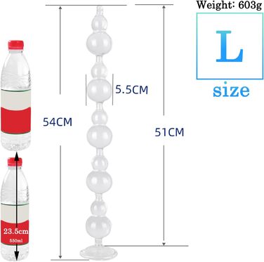 Анальні іграшки для дорослих: набір анальних кульок та дилда Ultralang, для чоловіків та жінок
