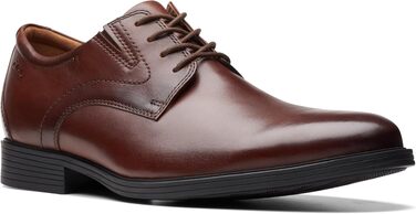 Чоловіча шкіряна кепка Clarks Whiddon, колір махагон (розмір 40 EU)