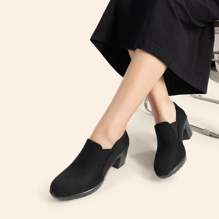 Жіночі класичні туфлі-човники DREAM PAIRS, чорна замша, розмір 39 EUR