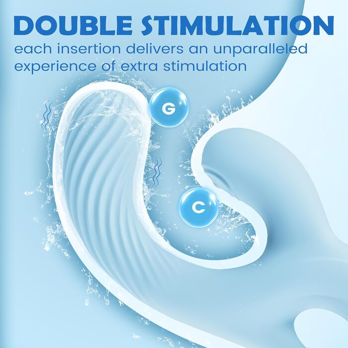 Набір вібраторів для жінок та пар Buntune: силіконовий вібратор з 10 режимами, водонепроникний, для стимуляції G-точки та подвійної стимуляції