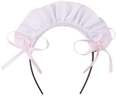 Костюм горничної MaxToonrain: Французьке плаття в стилі аніме Лоліта для жінок та дівчат (рожевий, сердечком, XXL)