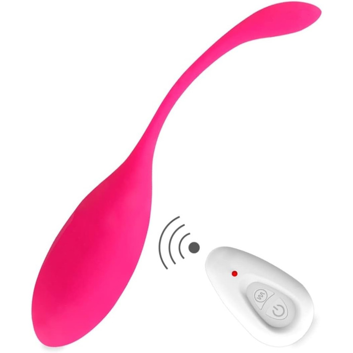 Вібратор JOY DeLuxe з пультом дистанційного керування - віброяйце з силікону, USB-зарядка