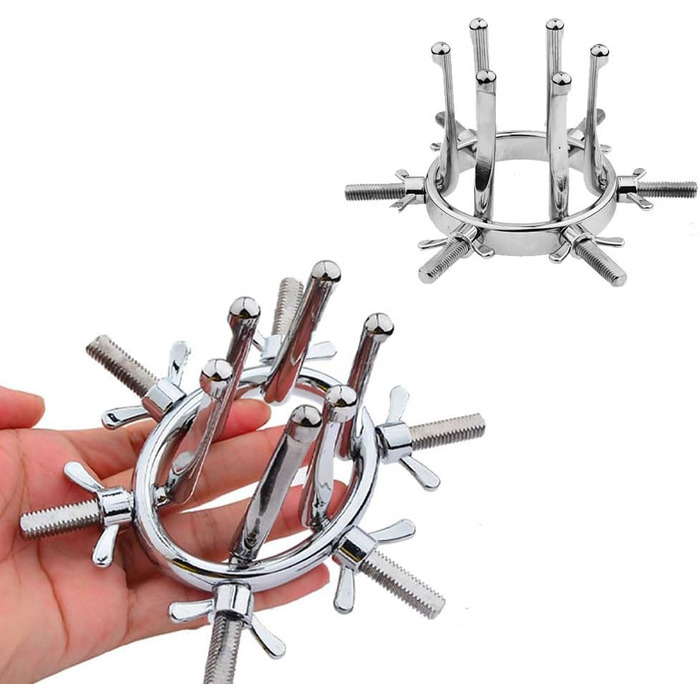 Анальний дилататор металевий для жінок та чоловіків - набір для анального сексу та дослідження, спекулум, експандер