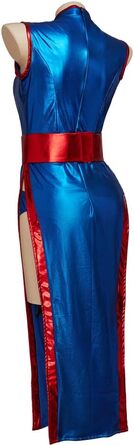 Костюм для косплею iSHOWcos Chi Chi - Чонгсам, сексуальне синє плаття, костюм на Хелловін, 3XL