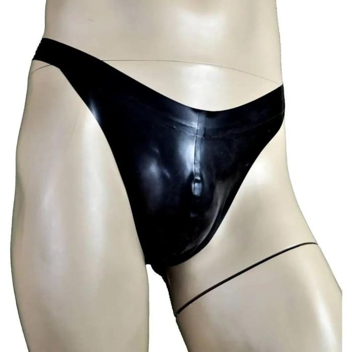 Чоловічі латексні футболки з гуми ODITE, прозорі, коричневі, XL