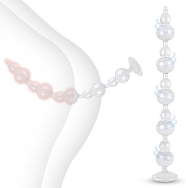 Анальні іграшки для дорослих: набір анальних кульок та дildo Ultralang (XL)