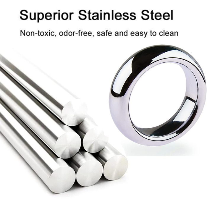 Сталевий кільце для яєчок 12X, кільце для пеніса, система бонджа для яєчок, розширювач яєчок, вага для яєчок, прес для яєчок, розширювач куль, CBT, сексуальні іграшки для чоловіків, комплект