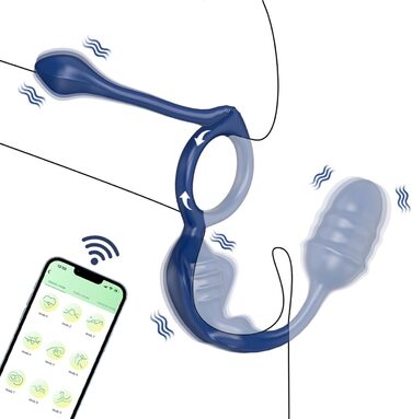 Масажер простати TYDAY для чоловіків, вібруючий анальний масажер, секс-іграшка для пар, керування через додаток