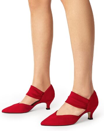 Жіночі туфлі-човники Dream Pairs з закритим носком, червоні, розмір 41.5 EU