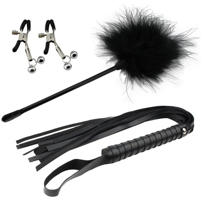 Набір для БДСМ: 11 предметів, фетрове ув'язнення, іграшки для дорослих