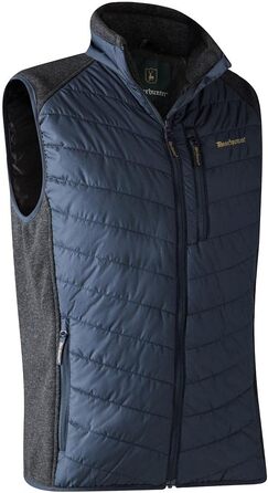 Стеганий жилет Deerhunter Moor W. Knit Brown-Blatt M Blau для полювання та активного відпочинку