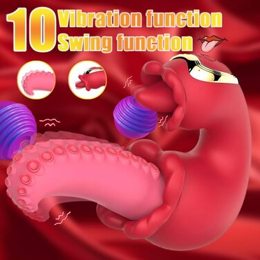 Вібратор для жінок з реалістичним пенісом, 10 режимів вібрації та 10 режимів гойдання, стимулятор G-точки та клітора, анальний вібратор, іграшки для дорослих