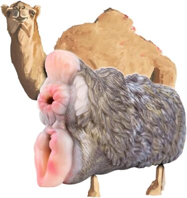 Реалістичний мастурбатор Seckoe Tier з анусальним тунелем та анатомією тваринної вагіни (G6193, Камелеон)