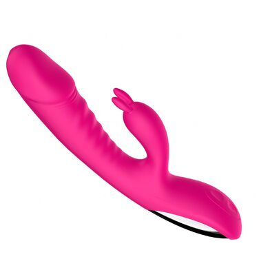 Вібратор G-Spot для жінок, силіконовий, 10 режимів, з підігрівом, рожевий - стимулятор клітора, секс-іграшка для пар
