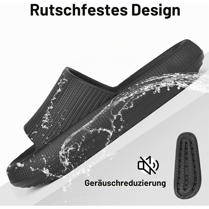 Ортопедичні капці Orthoslipper Original Wolkenschuhe з товстою м'якою підошвою, чорні, розмір 34-35 EU