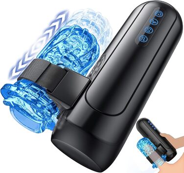 Електричний мастурбатор для чоловіків Honeyexp з 6 телескопічними функціями та 5 швидкостями, 10 вібрацій