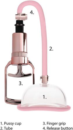 Вагінальна помпочка Rose Gold SHOTS Toys - для інтимних задоволень