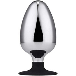 Анальні масажери з металу - набори для БДСМ, різні розміри (60, 70, 80 мм), з присоскою