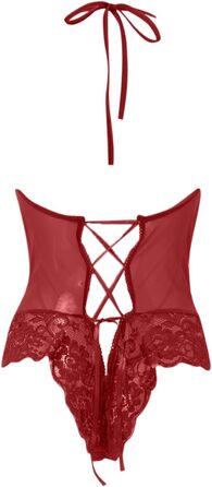 SRZYMJ Babydo: Сексуальна жіноча білизна - боді з мереживом, зелений, бавовна, сатин, розмір XXL