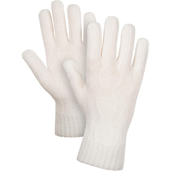 Жіночий зимовий набір аксесуарів HEYO: в'язана шапка з помпоном, шарф та рукавички, колір Ecru (айворі), модель HZ0012