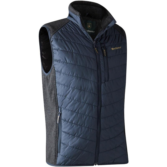 Стеганий жилет Deerhunter Moor W. Knit Brown-Blatt M Blau для полювання та активного відпочинку