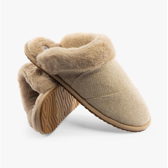 Жіночі домашні капці TOMS Valerie, в'язані з блискітками, колір вівсяний (розмір 42 EU)