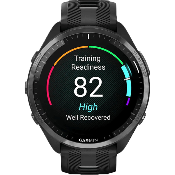 Смарт-годинник Garmin Forerunner 965 DLC Titan GPS, чорний/світло-сірий, унісекс