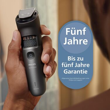 Тример для бороди Philips Bartschneider 7000 серії BT7670/15: самозаточувальні металеві леза, 40 налаштувань довжини, технологія BeardSense, водонепроникний, з зарядним пристроєм