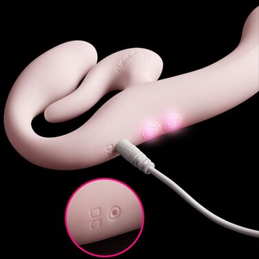 Вібратор для пар Jixaxe Doppelkopf з реалістичного силікону, 5 режимів, пульт дистанційного керування, стимулятор G-точки та клітора, секс-іграшка для жінок та лесбійок