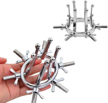 Анальний дилататор металевий для жінок та чоловіків - набір для анального сексу та дослідження, спекулум, експандер