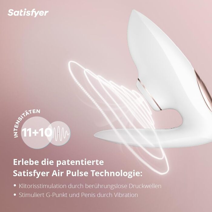 Satisfyer Pro 4 Couples: вібратор та стимуляція тими хвилями для пар | Інтимна іграшка для жінок та чоловіків | Тихий та потужний вібратор