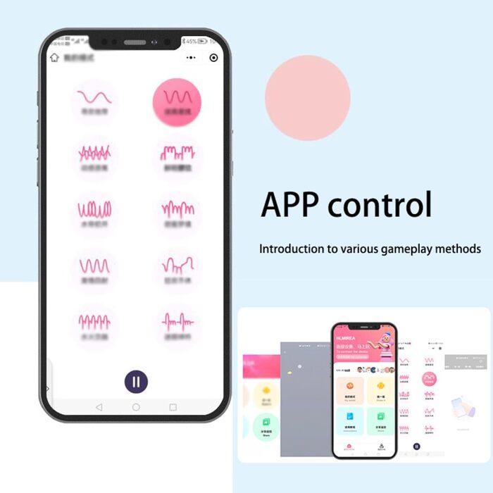 Вібратор для жінок та пар з пультом керування Bluetooth, 9 режимів вібрації, рожевий