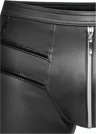 Чоловічі боксер-шорти Noir Handmade Dessous з ефектом вологого блиску, чорні (M=5)