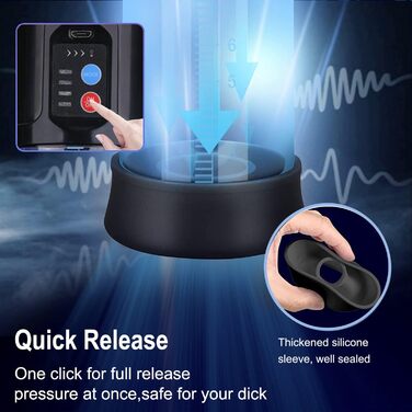 Електрична помпа для збільшення статевого члена для чоловіків, перезаряджувана вакуумна помпа для ерекції, доросле секс-іграшка