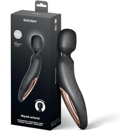 Масажер Satisfyer Wand-erland | Вібратор для жінок | 50 режимів, водонепроникний, преміум-силікон, чорний