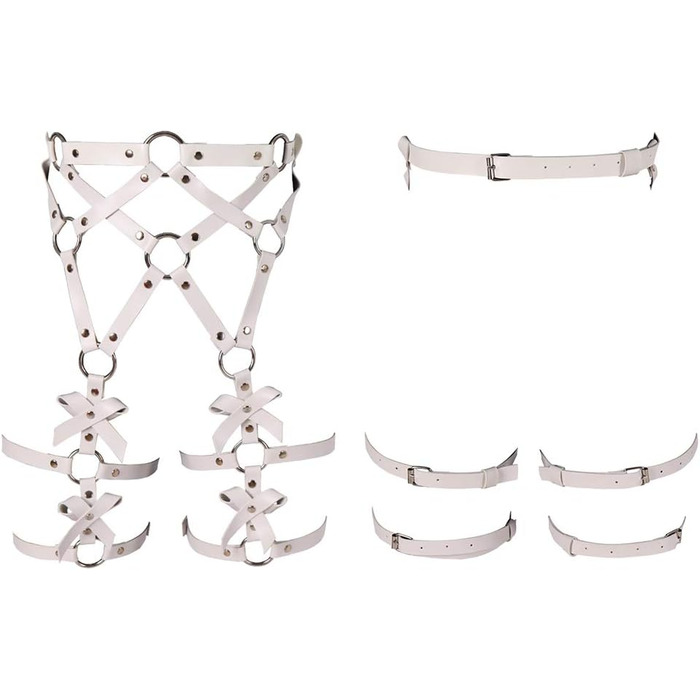 Жіночий корсет-зачіп з PU шкіри, чорний, стимпанк, корсет з ремінцями