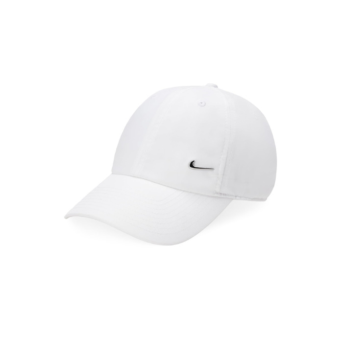 Кепка Nike Heritage86 з металевим логотипом Swoosh, біла (White/Metallic Silver)